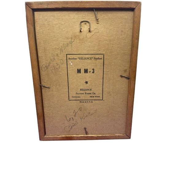 Vintage Framed Gift Mom Wood Ornate Golden Glass Picture “A Mother’s Love ” Poem - Picture 2 of 4